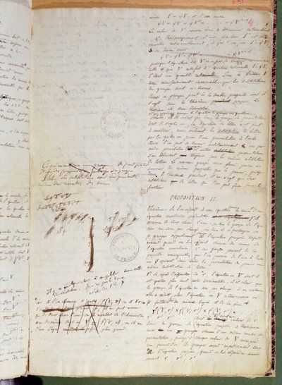 Writings on the conditions for solving an equation by radicals, 1832 by Evariste Galois